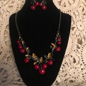 NWOT Cherries Set
